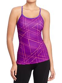 Women's Active by Old Navy Padded Camis - Polly Ester Purple